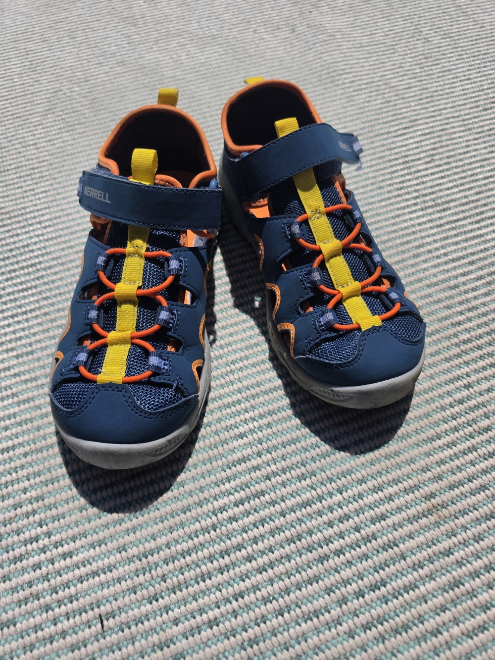 Merrell Kids' Navy and Yellow Closed-Toe Sandals